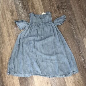 The Gap Light Denim cold shoulder dress Girls L size 10